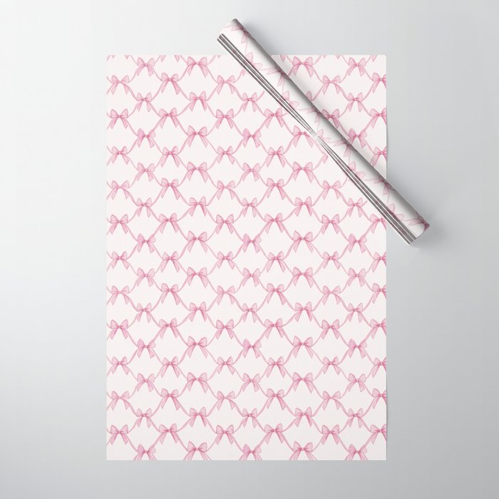 Coquette Aesthetic Pastel Pink Bows Cute Balletcore Joy of Together Wrapping Paper