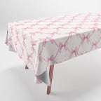 Coquette Aesthetic Pastel Pink Bows Cute Balletcore Joy of Together Tablecloth Gallery Image 1