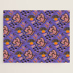 Trippy mushrooms and stars - purple Jigsaw Puzzle Gallery Image 1