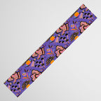 Trippy mushrooms and stars - purple Table Runner Gallery Image 3