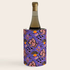 Trippy mushrooms and stars - purple Wine Chiller Gallery Image 3