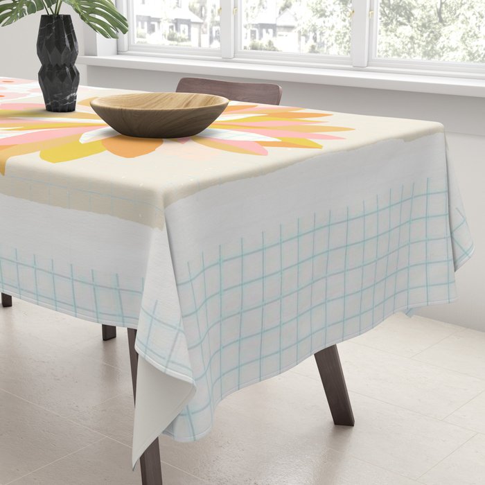 dahlias & daisies Tablecloth Gallery Image 3