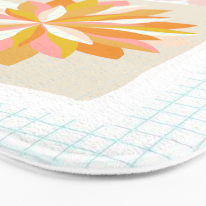dahlias & daisies Bath Mat Gallery Image 3