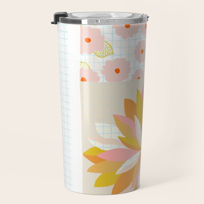 dahlias & daisies Travel Mug Gallery Image 3