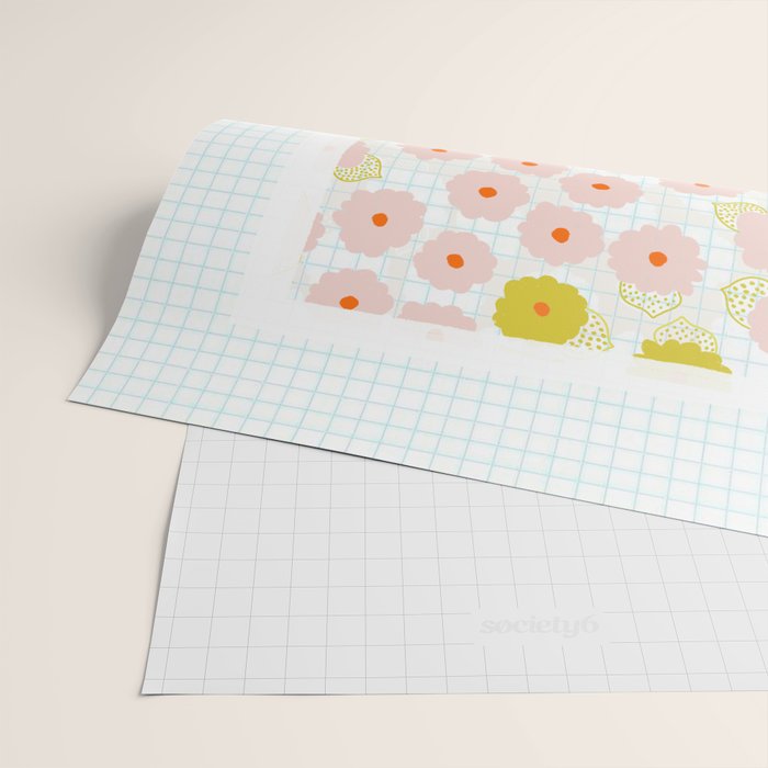 dahlias & daisies Wrapping Paper Gallery Image 2
