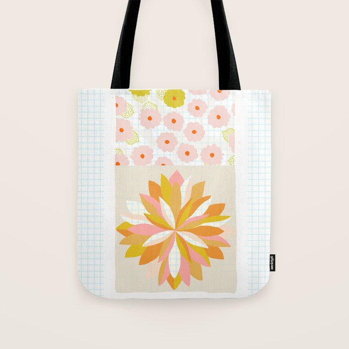 dahlias & daisies Tote Bag Gallery Image 1