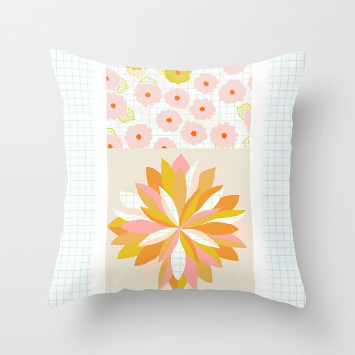 dahlias & daisies Throw Pillow Gallery Image 6