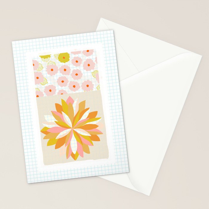 dahlias & daisies Stationery Card Gallery Image 2