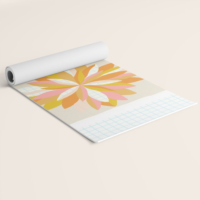 dahlias & daisies Yoga Mat Gallery Image 2