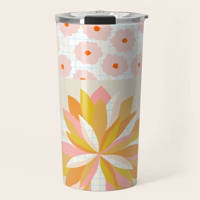 dahlias & daisies Travel Mug Gallery Image 1