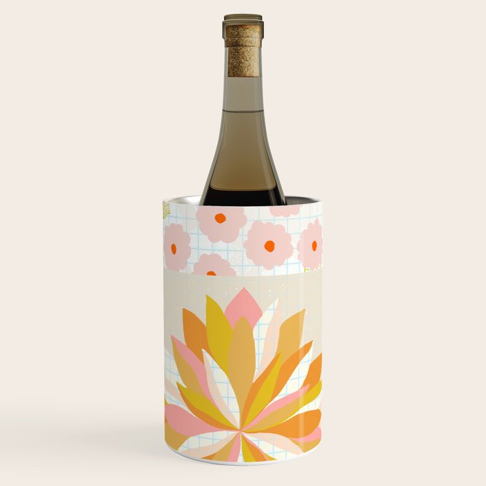 dahlias & daisies Wine Chiller Gallery Image 1