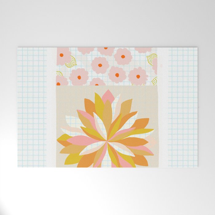 dahlias & daisies Welcome Mat Gallery Image 1