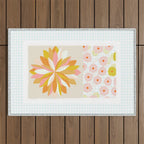 dahlias & daisies Outdoor Rug Gallery Image 1