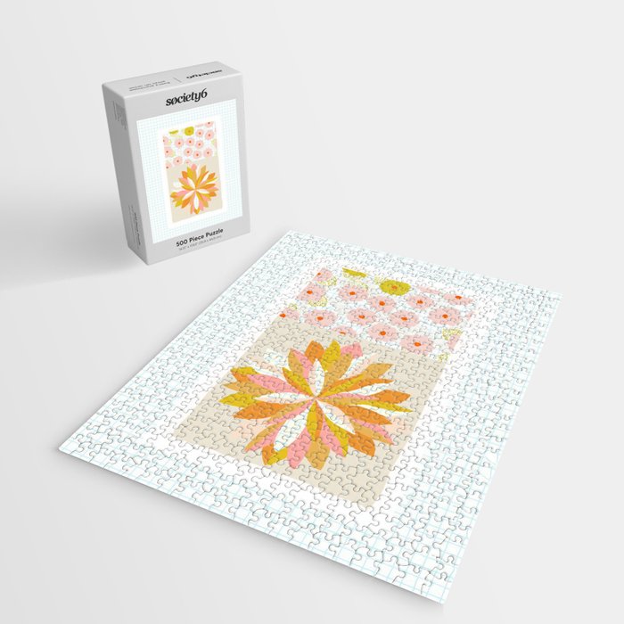 dahlias & daisies Jigsaw Puzzle Gallery Image 2