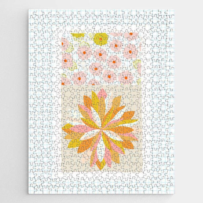 dahlias & daisies Jigsaw Puzzle Gallery Image 1