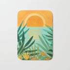 Peaceful Tropics - Sunset Landscape Bath Mat Gallery Image 1