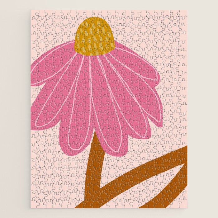 Woodland flower - pink Jigsaw Puzzle Gallery Image 1