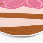 Woodland flower - pink Bath Mat Gallery Image 3