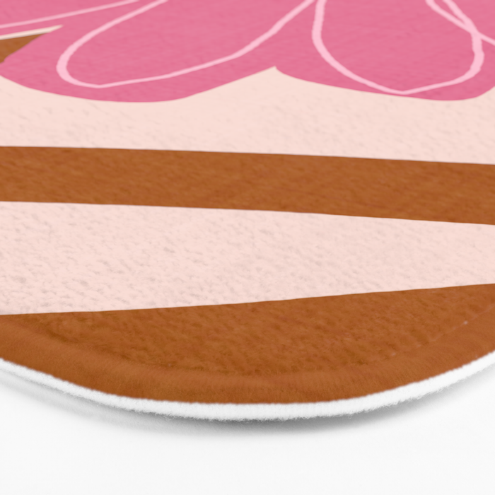 Woodland flower - pink Bath Mat Gallery Image 3