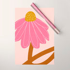 Woodland flower - pink Wrapping Paper Gallery Image 1