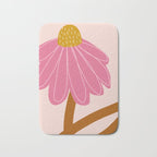 Woodland flower - pink Bath Mat Gallery Image 1