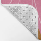 Woodland flower - pink Bath Mat Gallery Image 2
