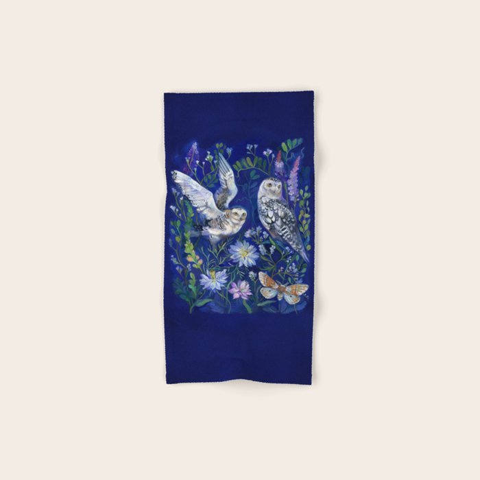 Flower Garden Owls Bath Towel Gallery Image 1