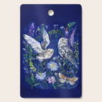 Flower Garden Owls Cutting Board Gallery Image 1