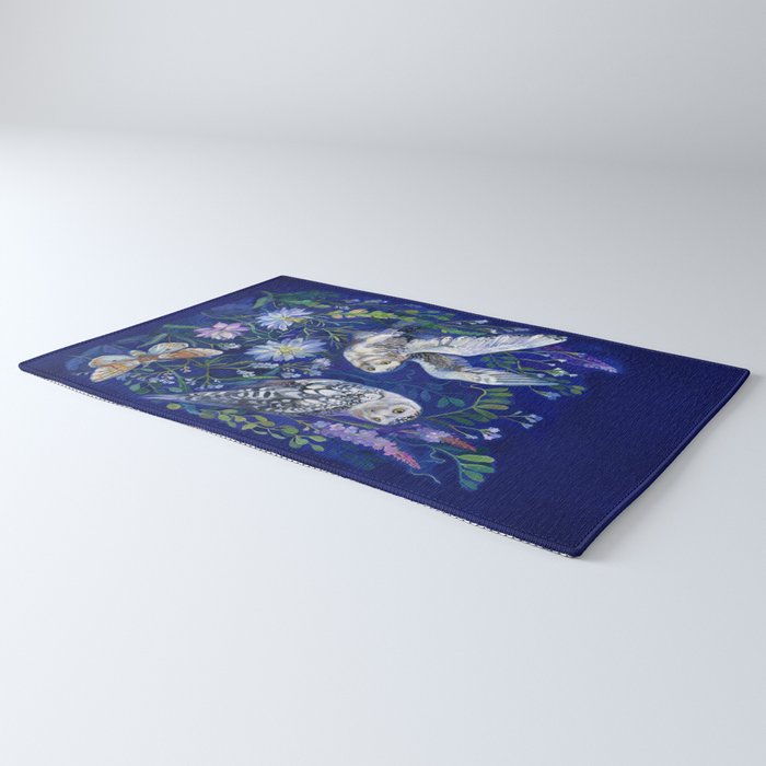 Flower Garden Owls Rug Gallery Image 3