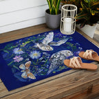 Flower Garden Owls Outdoor Rug Gallery Image 2