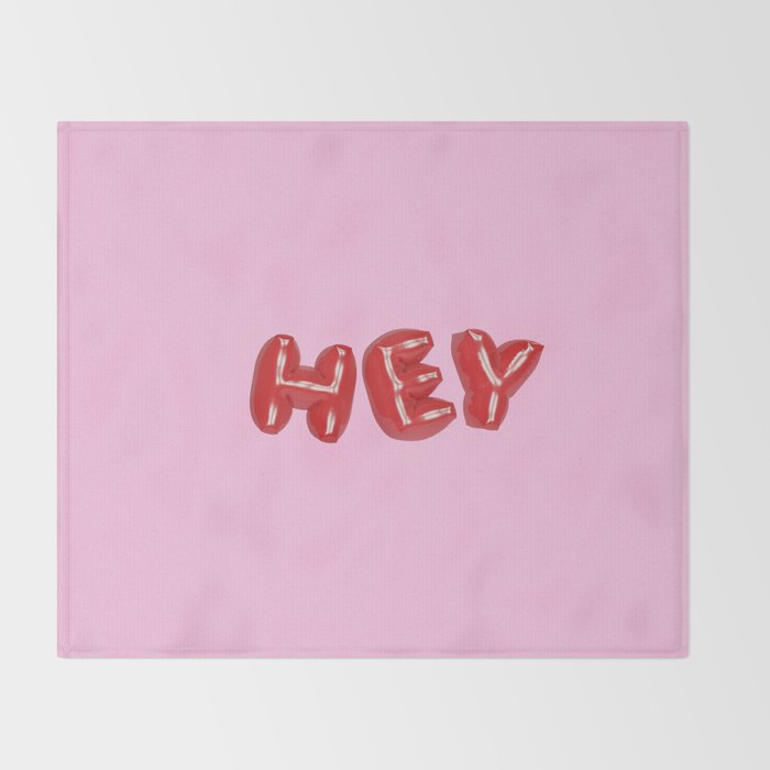 HEY Throw Blanket Gallery Image 2
