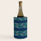 Mistletoe Christmas Stripes Blue Wine Chiller Gallery Image 3