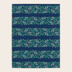 Mistletoe Christmas Stripes Blue Poster Gallery Image 4