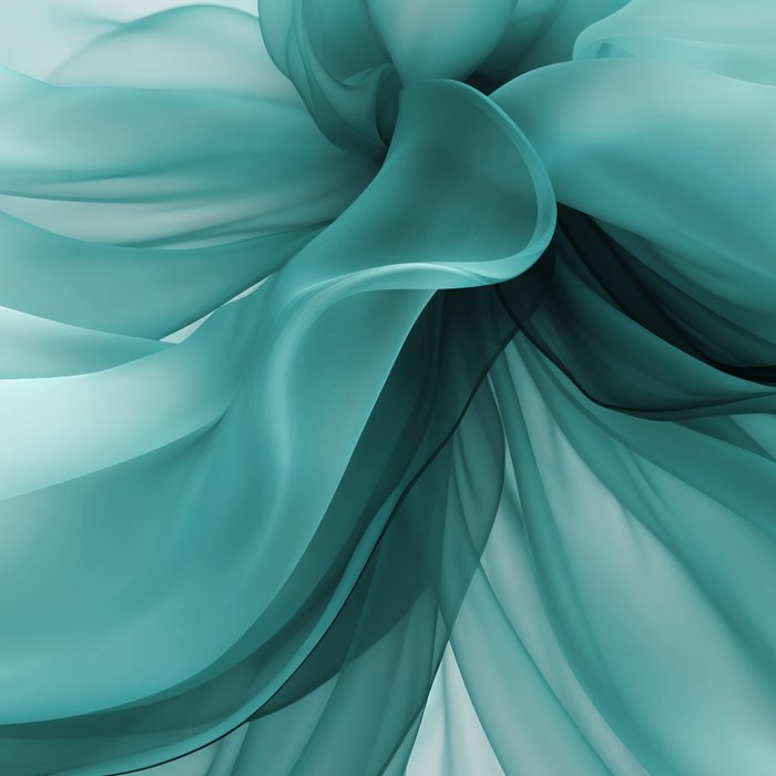 Tranquil Flow Abstract Dimension Ink Turquoise Coffee Mug Gallery Image 2