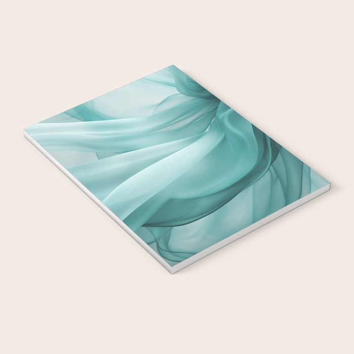 Tranquil Flow Abstract Dimension Ink Turquoise Notebook Gallery Image 3