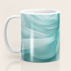 Tranquil Flow Abstract Dimension Ink Turquoise Coffee Mug Gallery Image 3