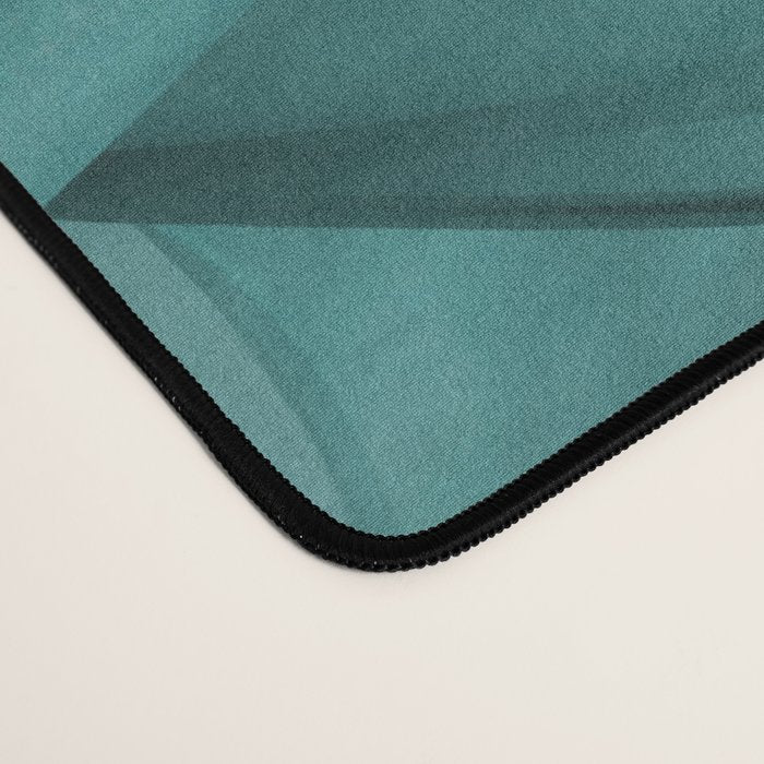 Tranquil Flow Abstract Dimension Ink Turquoise Desk Mat Gallery Image 4