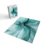 Tranquil Flow Abstract Dimension Ink Turquoise Jigsaw Puzzle Gallery Image 2