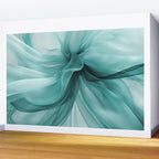 Tranquil Flow Abstract Dimension Ink Turquoise Wall Mural Gallery Image 2