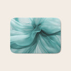 Tranquil Flow Abstract Dimension Ink Turquoise Bath Mat Gallery Image 1