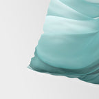 Tranquil Flow Abstract Dimension Ink Turquoise Pillow Sham Gallery Image 4