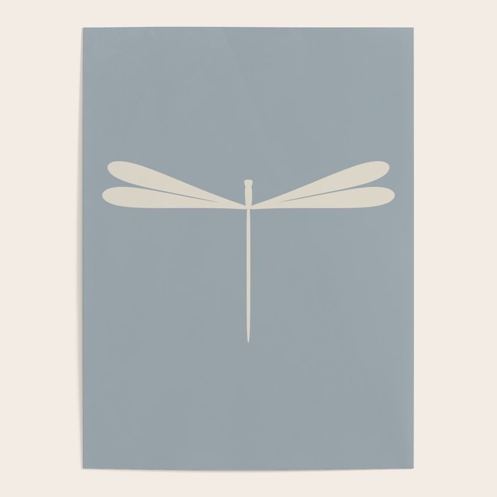 Dragonfly Pattern IX Soft Blue Poster Gallery Image 4