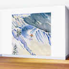 Powder Skiing 2 Wall Mural Gallery Image 2