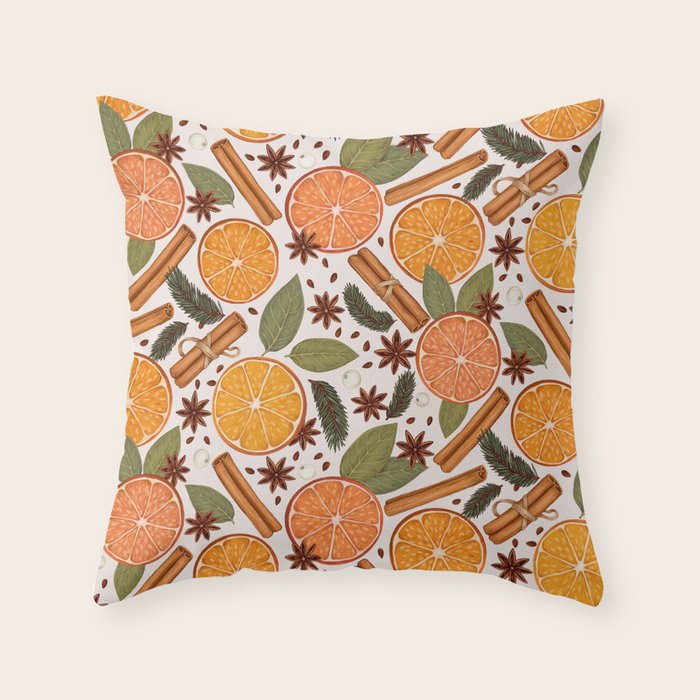 Winter Spices Throw Pillow Gallery Image 6