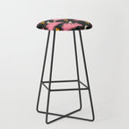 Stormy Night - black & pink Stool Gallery Image 1
