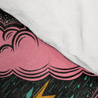 Stormy Night - black & pink Comforter Gallery Image 4