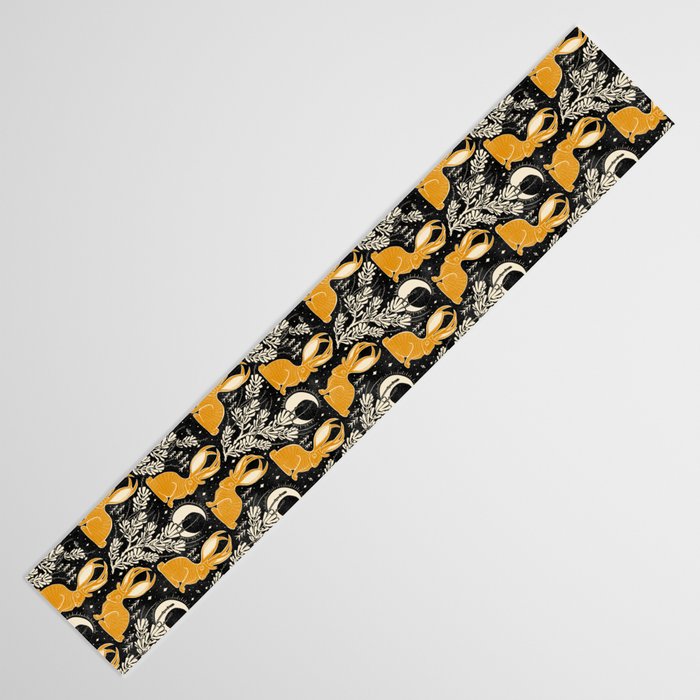 Jackalope - black & marigold  Table Runner Gallery Image 3