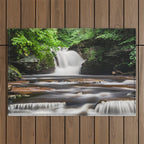 Appalachian Waterfall - Ricketts Glen Adventure Outdoor Rug Gallery Image 1