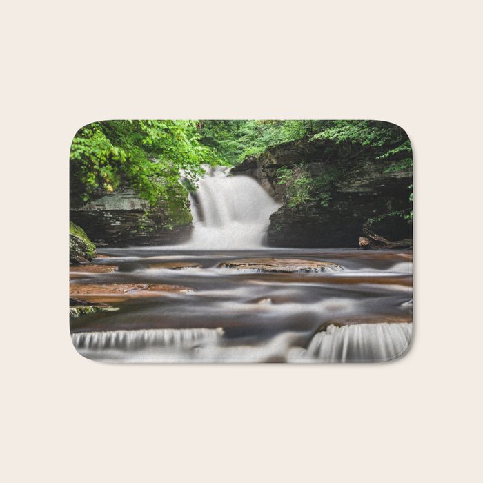Appalachian Waterfall - Ricketts Glen Adventure Bath Mat Gallery Image 1