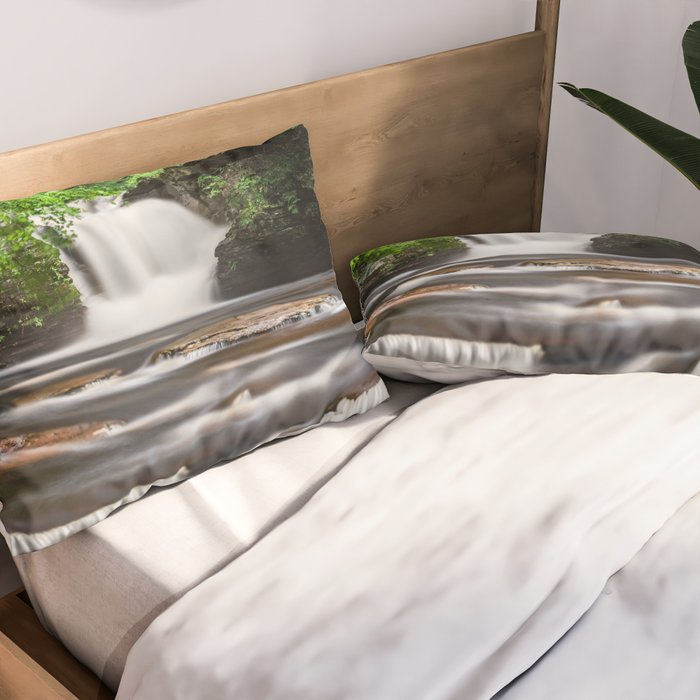Appalachian Waterfall - Ricketts Glen Adventure Pillow Sham Gallery Image 2